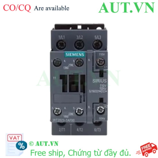 Ảnh của Khởi động từ SIRIUS, 3 pha lên tới 250kW SIEMENS 3RT2023-1AF00 