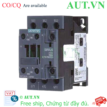 Ảnh của Khởi động từ SIRIUS, 3 pha lên tới 250kW SIEMENS 3RT2024-1AP00 