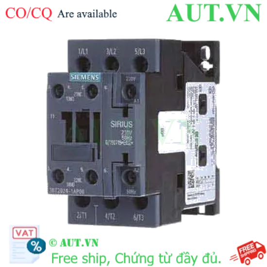 Ảnh của Khởi động từ SIRIUS, 3 pha lên tới 250kW SIEMENS 3RT2024-1AP00 