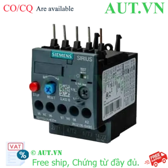 Ảnh của Rơ le nhiệt 690VAC SIEMENS 3RU2116-0AB0 