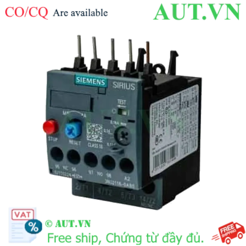 Ảnh của Rơ le nhiệt 690VAC SIEMENS 3RU2116-0AB0 