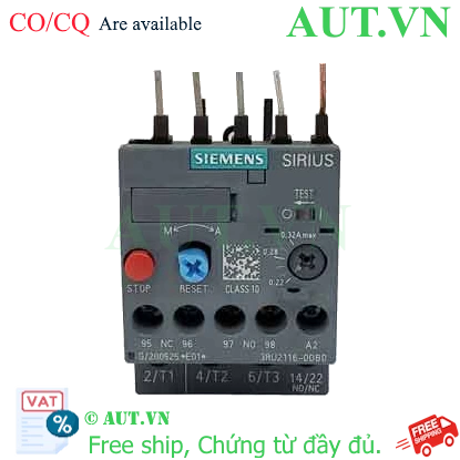 Ảnh của Rơ le nhiệt 690VAC SIEMENS 3RU2116-0DB0 