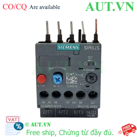 Ảnh của Rơ le nhiệt 690VAC SIEMENS 3RU2116-0DB0 