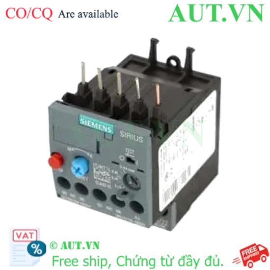 Ảnh của Rơ le nhiệt 690VAC SIEMENS 3RU2116-0EB0 