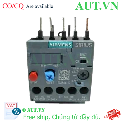 Ảnh của Rơ le nhiệt 690VAC SIEMENS 3RU2116-0GB0 