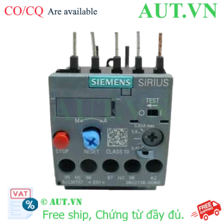 Ảnh của Rơ le nhiệt 690VAC SIEMENS 3RU2116-0GB0 