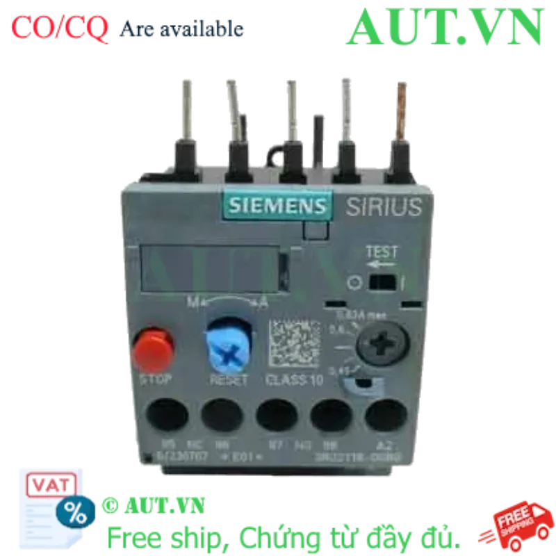 Ảnh của Rơ le nhiệt 690VAC SIEMENS 3RU2116-0GB0 