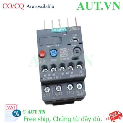 Ảnh của Rơ le nhiệt 690VAC SIEMENS 3RU2116-0JB0 