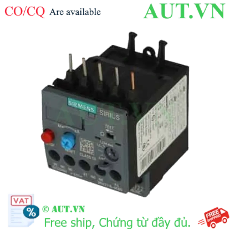 Ảnh của Rơ le nhiệt 690VAC SIEMENS 3RU2116-0KB0 