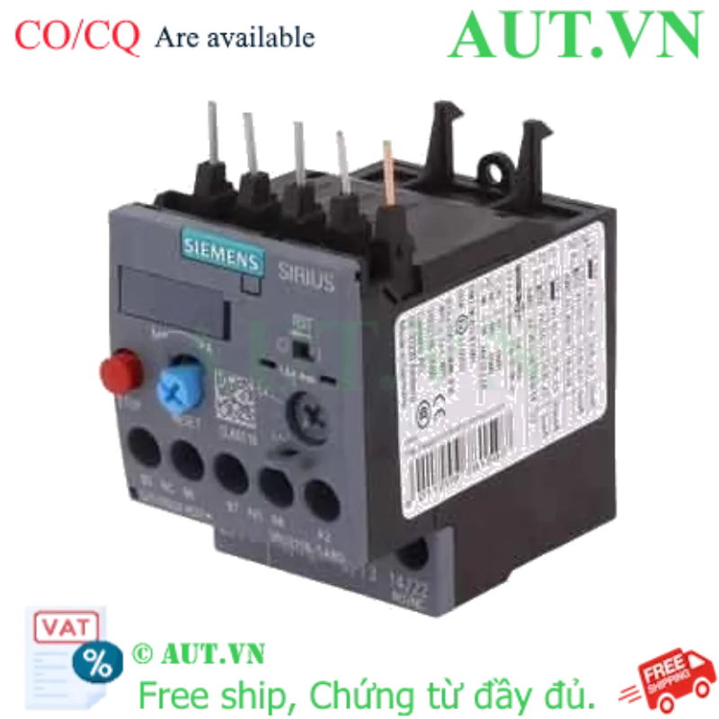 Ảnh của Rơ le nhiệt 690VAC SIEMENS 3RU2116-1AB0 