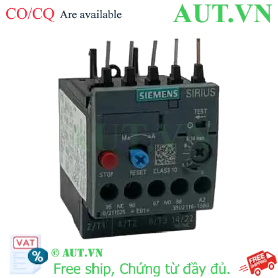 Ảnh của Rơ le nhiệt 690VAC SIEMENS 3RU2116-1GB0 