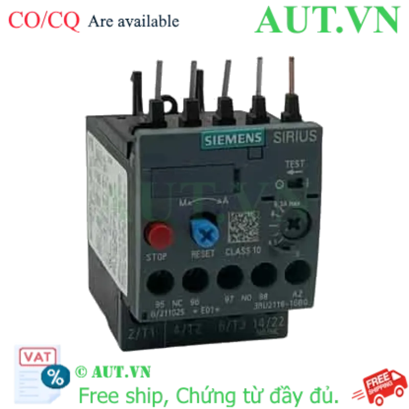 Ảnh của Rơ le nhiệt 690VAC SIEMENS 3RU2116-1GB0 