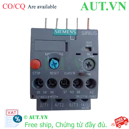 Ảnh của Rơ le nhiệt 690VAC SIEMENS 3RU2116-1HB0 
