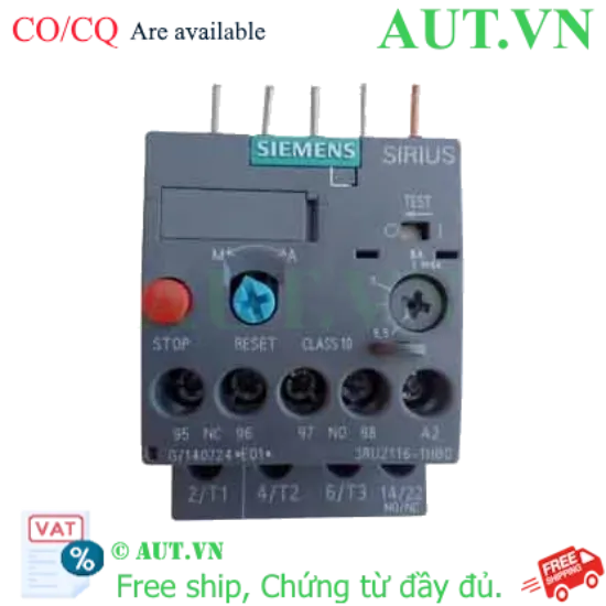 Ảnh của Rơ le nhiệt 690VAC SIEMENS 3RU2116-1HB0 
