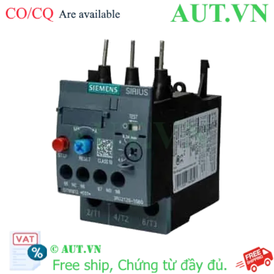 Ảnh của Rơ le nhiệt 690VAC SIEMENS 3RU2126-1GB0 