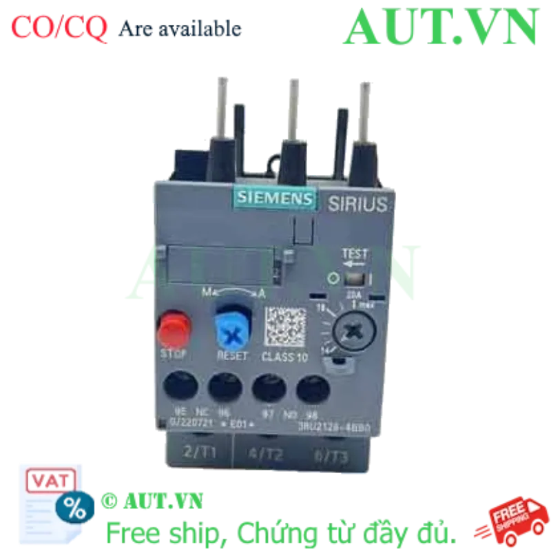 Ảnh của Rơ le nhiệt 690VAC SIEMENS 3RU2126-4BB0 