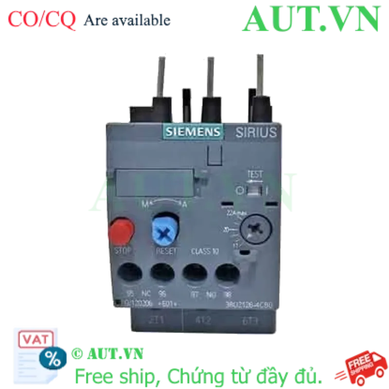Ảnh của Rơ le nhiệt 690VAC SIEMENS 3RU2126-4CB0 