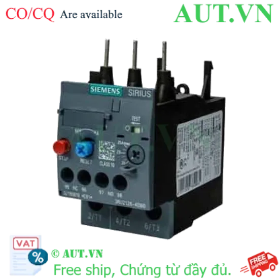 Ảnh của Rơ le nhiệt 690VAC SIEMENS 3RU2126-4DB0 