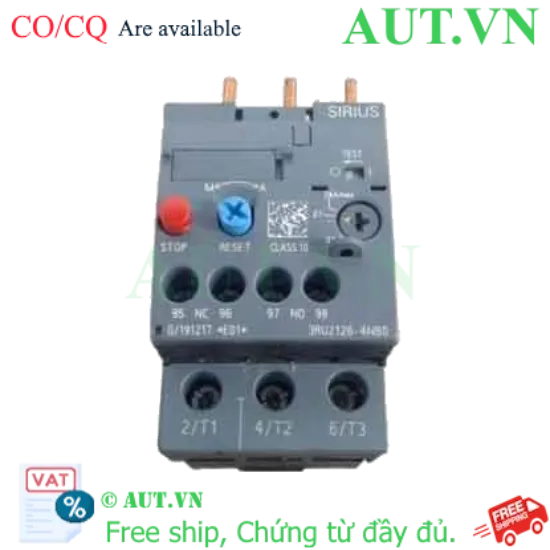 Ảnh của Rơ le nhiệt 690VAC SIEMENS 3RU2126-4NB0 