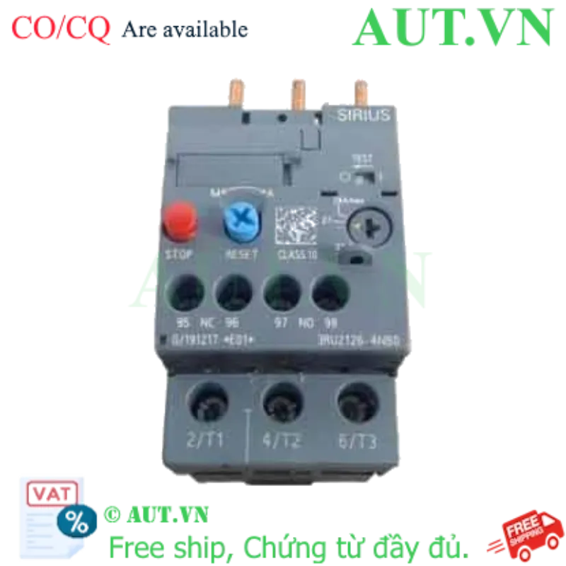 Ảnh của Rơ le nhiệt 690VAC SIEMENS 3RU2126-4NB0 