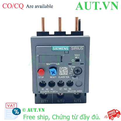 Ảnh của Rơ le nhiệt 690VAC SIEMENS 3RU2136-4KB0 