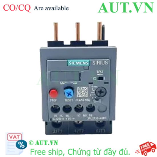 Ảnh của Rơ le nhiệt 690VAC SIEMENS 3RU2136-4KB0 
