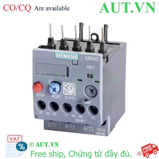 Ảnh của Rơ le nhiệt SIEMENS 3RU6116-1CB0 