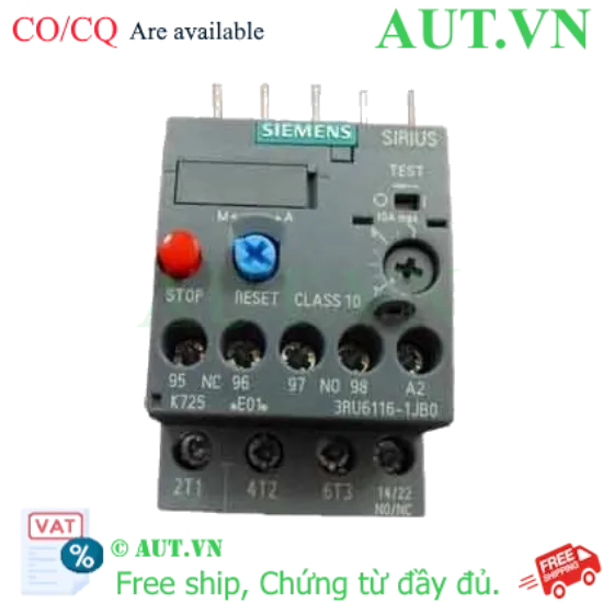 Ảnh của Rơ le nhiệt SIEMENS 3RU6116-1JB0 