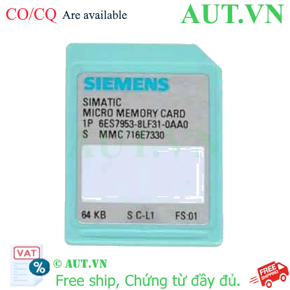 Ảnh của Thẻ nhớ micro cho S7-300 SIEMENS 6ES7953-8LF31-0AA0 