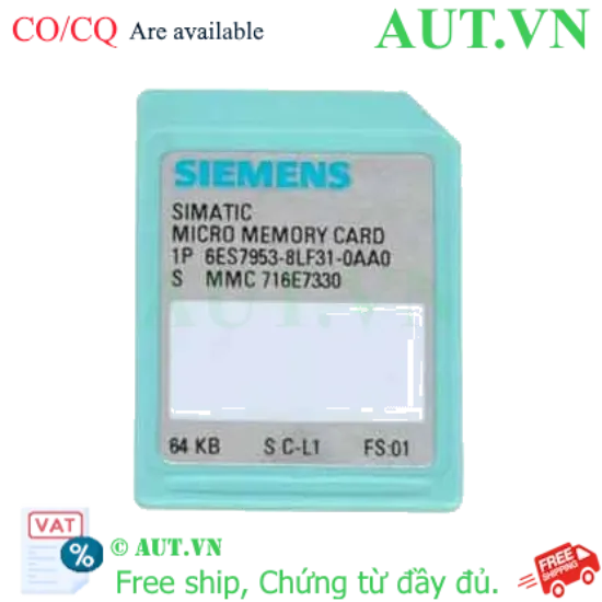 Ảnh của Thẻ nhớ micro cho S7-300 SIEMENS 6ES7953-8LF31-0AA0 