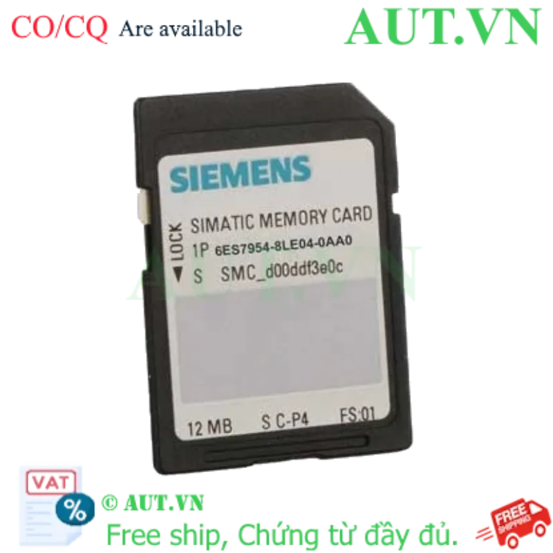 Ảnh của Thẻ nhớ SIMATIC S7 cho S7-1x00 SIEMENS 6ES7954-8LE04-0AA0 