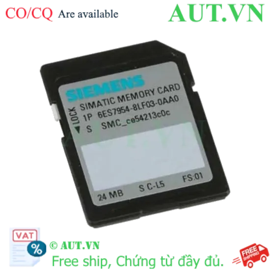 Ảnh của Thẻ nhớ SIMATIC S7 cho S7-1x00 SIEMENS 6ES7954-8LF03-0AA0 