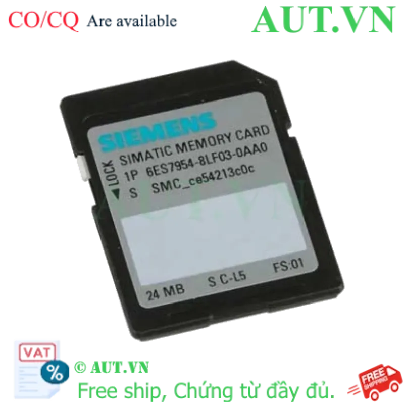 Ảnh của Thẻ nhớ SIMATIC S7 cho S7-1x00 SIEMENS 6ES7954-8LF03-0AA0 