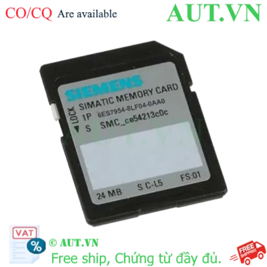Ảnh của Thẻ nhớ SIMATIC S7 cho S7-1x00 SIEMENS 6ES7954-8LF04-0AA0 