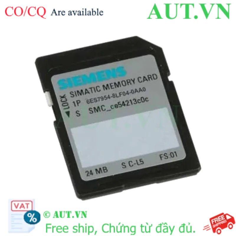 Ảnh của Thẻ nhớ SIMATIC S7 cho S7-1x00 SIEMENS 6ES7954-8LF04-0AA0 