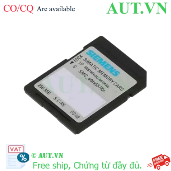 Ảnh của Thẻ nhớ SIMATIC S7 cho S7-1x00 SIEMENS 6ES7954-8LL04-0AA0 