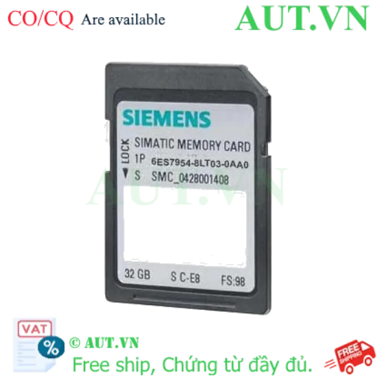 Ảnh của Thẻ nhớ SIMATIC S7 cho S7-1x00 SIEMENS 6ES7954-8LT03-0AA0 