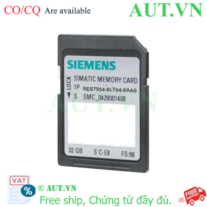 Ảnh của Thẻ nhớ SIMATIC S7 cho S7-1x00 SIEMENS 6ES7954-8LT04-0AA0 