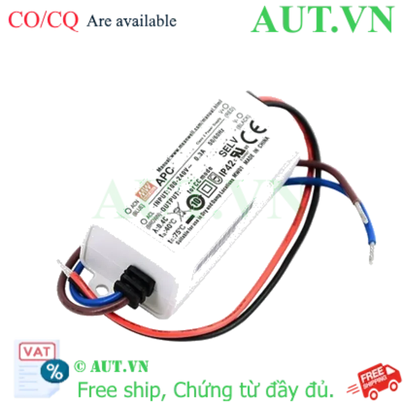 Ảnh của Bộ nguồn LED Meanwell APC-12E-350 (12W 36V 350mA)