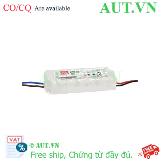 Ảnh của Bộ Nguồn Mean Well LPV-20-12 (12V-20W) - Chống Nước IP67, Chuẩn Class 2 An Toàn, Thiết Kế Siêu Mỏng | AUT VN