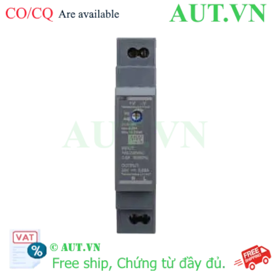Ảnh của Bộ nguồn Mean Well HDR-15-24 24V 15W - Thiết kế Slim, Gắn Thanh Ray DIN, Hiệu suất cao - AUT VN