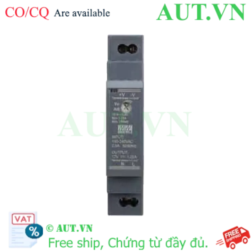 Ảnh của Bộ Nguồn Mean Well HDR-15-12 12V 15W - Siêu Mỏng (Slim), Lắp Thanh Ray DIN Rail - AUT VN