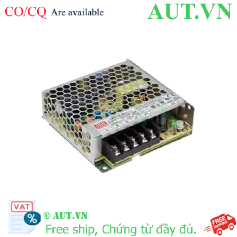 Ảnh của Bộ Nguồn Xung Mean Well LRS-75-48 (48V-1.6A) - Siêu Mỏng, Hiệu Suất 91.5%, Chính Hãng AUT VN