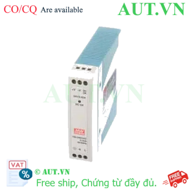 Ảnh của Bộ Nguồn Mean Well MDR-10-24 | 24VDC 10W, Siêu Mỏng, Lắp Ray DIN - AUT VN