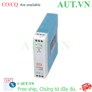 Ảnh của Bộ Nguồn Mean Well MDR-10-15 | 15VDC 0.67A 10W | Siêu Mỏng Slim, Lắp Ray DIN, Có Tiếp Điểm DC OK