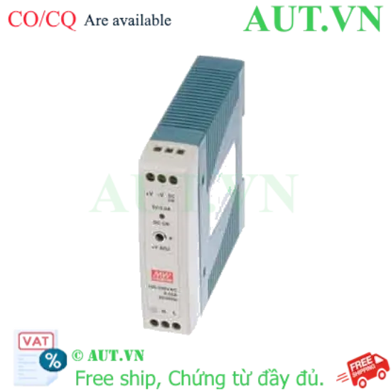 Ảnh của Bộ nguồn Mean Well MDR-20-5 5V 3A 15W lắp thanh ray DIN - AUT VN