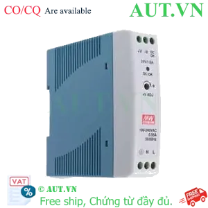 Ảnh của Bộ Nguồn Mean Well MDR-20-24 | 24V 1A 24W | Thiết Kế Siêu Mỏng Lắp Ray DIN | AUT VN