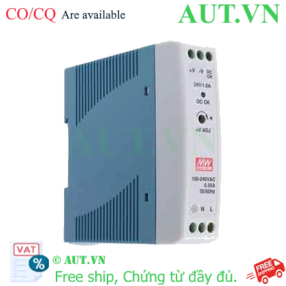 Ảnh của MDR-20-24 Bộ nguồn lắp thanh ray MEAN WELL - Giá tốt