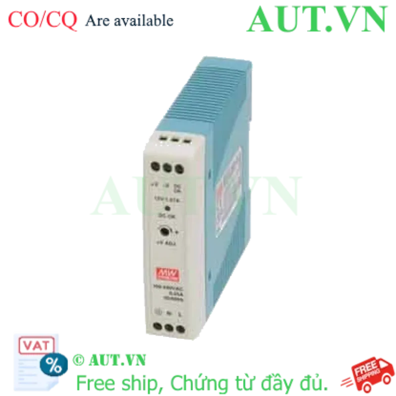 Ảnh của Bộ Nguồn DIN Rail Mean Well MDR-20-12 12V 20W - Thiết Kế Siêu Mỏng 22.5mm