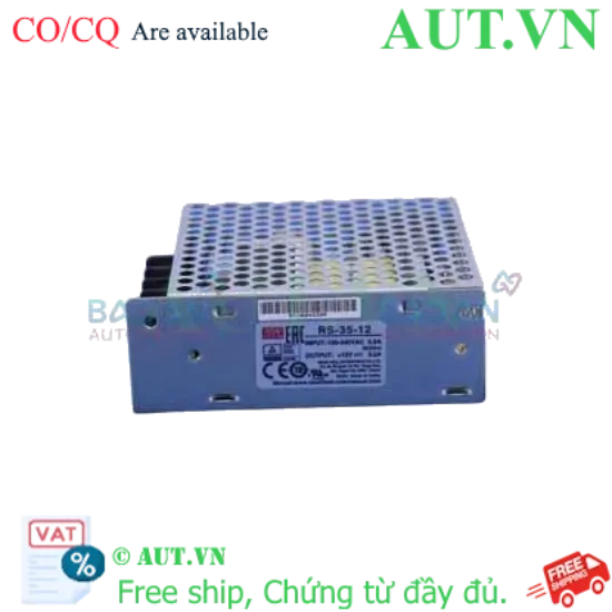 Ảnh của Bộ Nguồn Mean Well RS-35-12 (12V-3A) - Chính Hãng, Siêu Ổn Định, Chống Quá Tải | AUT VN